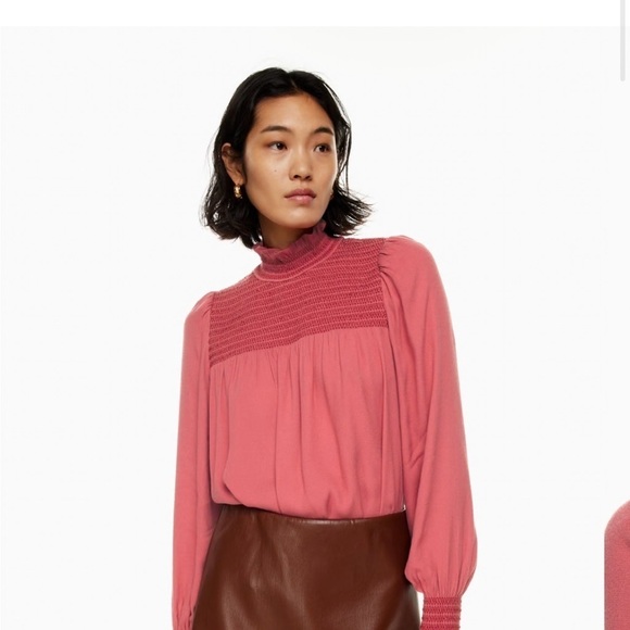 Wilfred Tops - Aritzia Wilfred Nessie Blouse in Rosy Red Sz Small